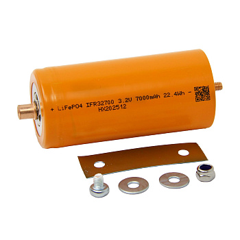 Аккумулятор LiFePO4 32700 7ah 3,2v с болт-гайка